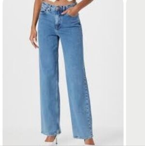 Samsoe Samsoe Riley Jeans Straight Leg Light Ozone Marble 27 Organic Cotton